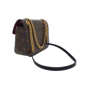 Louis Vuitton Monogram Passy Leather Brown Chain Bag Shoulder